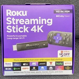 Roku Streaming Stick 4K | Streaming Device 4K/HDR/Dolby Vision with Voice Remote